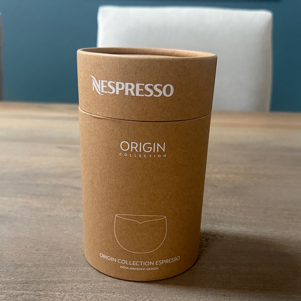 Nespresso Origin Collection - set of 2 white/tan Espresso Cups - Picture 5 of 5